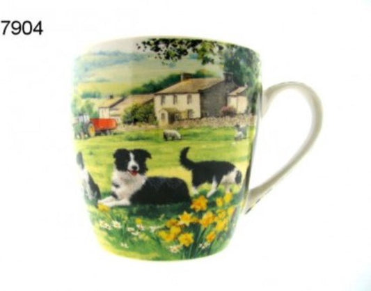 Schaap en collie ontbijtmok