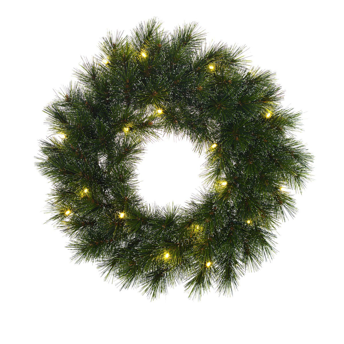 Glendon kerstkrans met verlichting, Ø45 cm