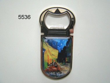 Van Gogh flesopener met magneet