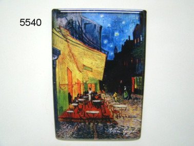 Van Gogh magneet, cafeterras bij nacht