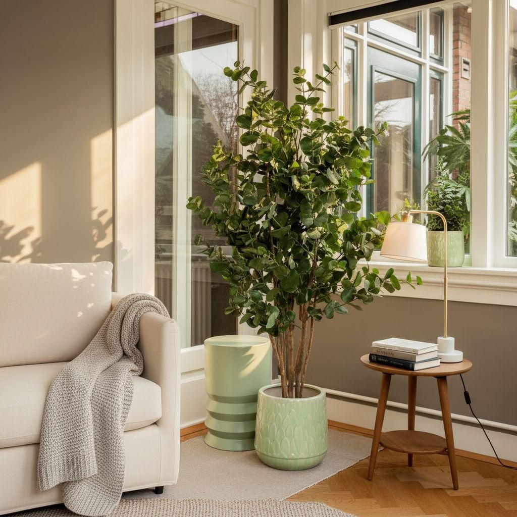 Eucalyptusboom kunstplant, 140 cm