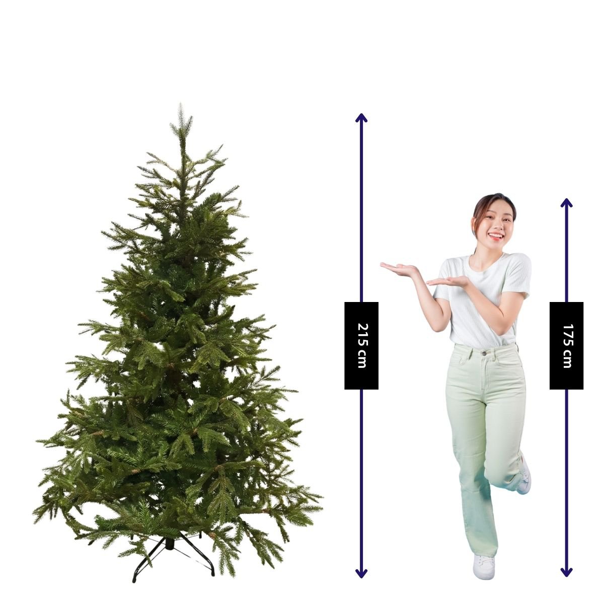 Frasier kunstkerstboom, 215 cm, Ø 145 cm