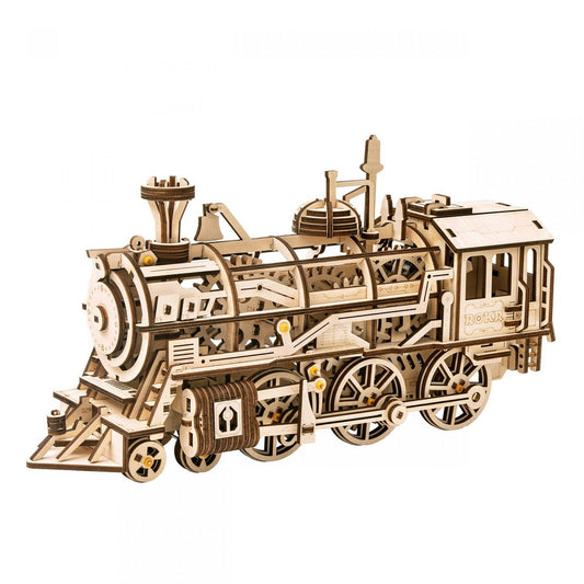 3D houten puzzel locomotief 37 × 12 × 18,5 cm – 350 stukjes