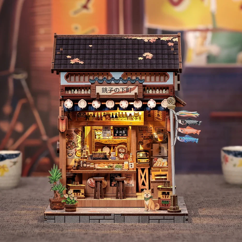 Choshi no Shitamachi miniatuurhuisje, 16 × 14 × 19 cm