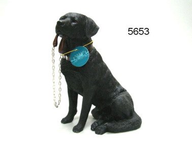 Labrador met riem, 19 cm