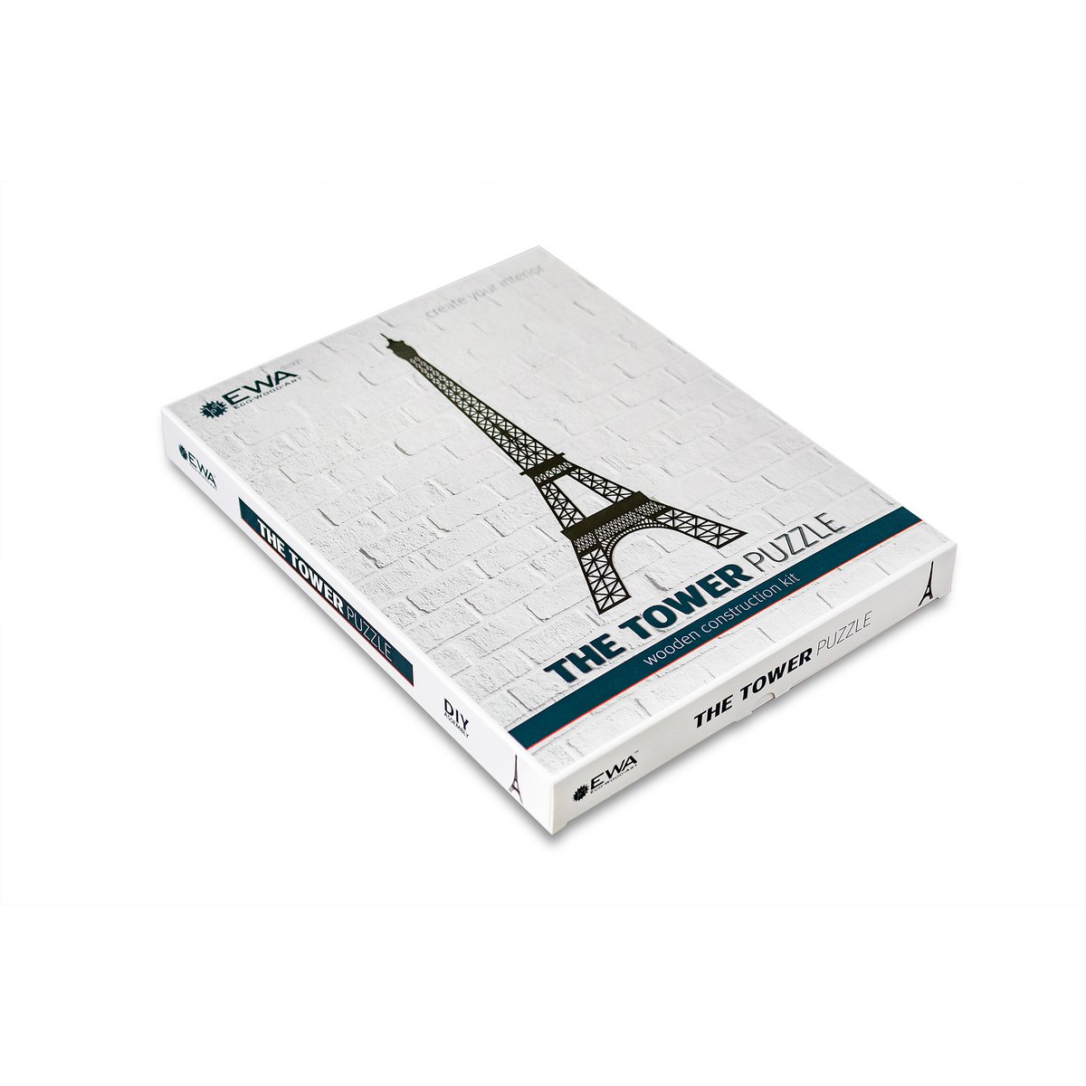 Houten wanddecoratie Eiffel Tower 50 x 130 cm