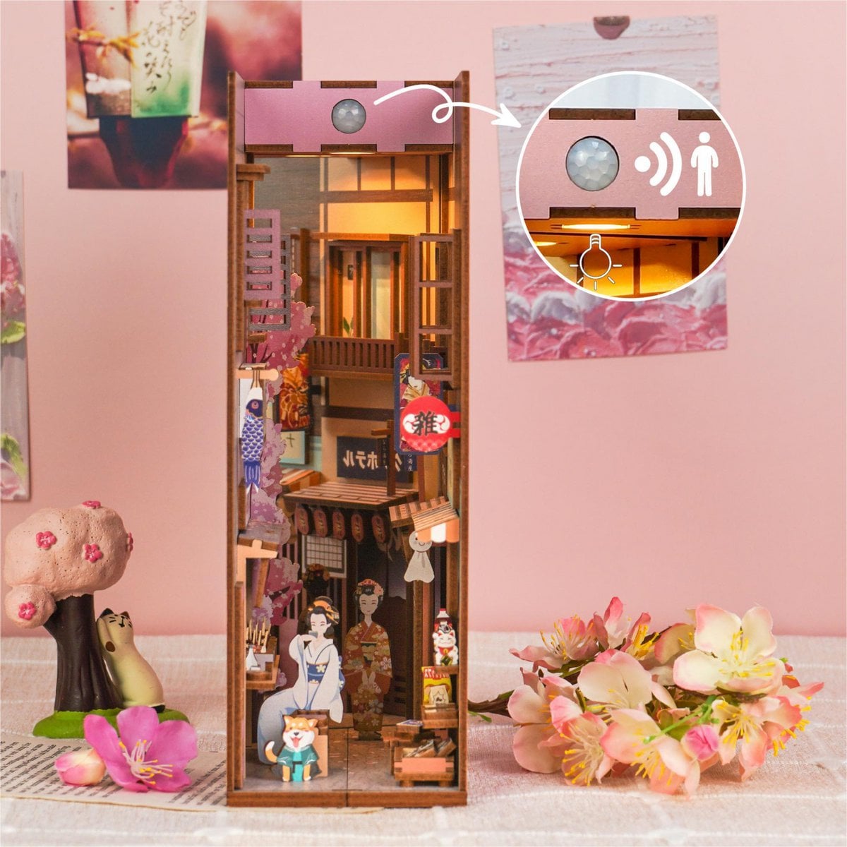 DIY book nook Japanse kruidenierswinkel, 24,5 cm