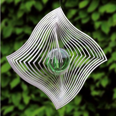 Windspinner BlinQ Art vlag met glaskogel, 18,5 cm