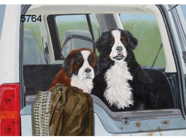 Black & tan, wenskaart, 14 x 20 cm