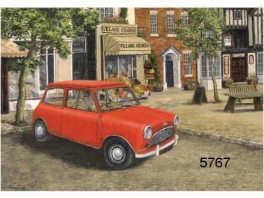 Morris Mini/BTC111E wenskaart, 14 x 20 cm