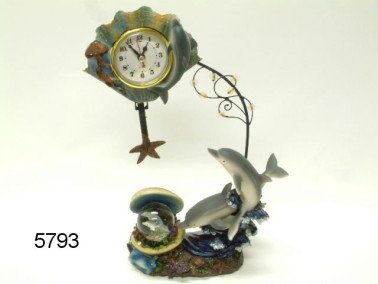 Dolfijn klok, ca 30 cm