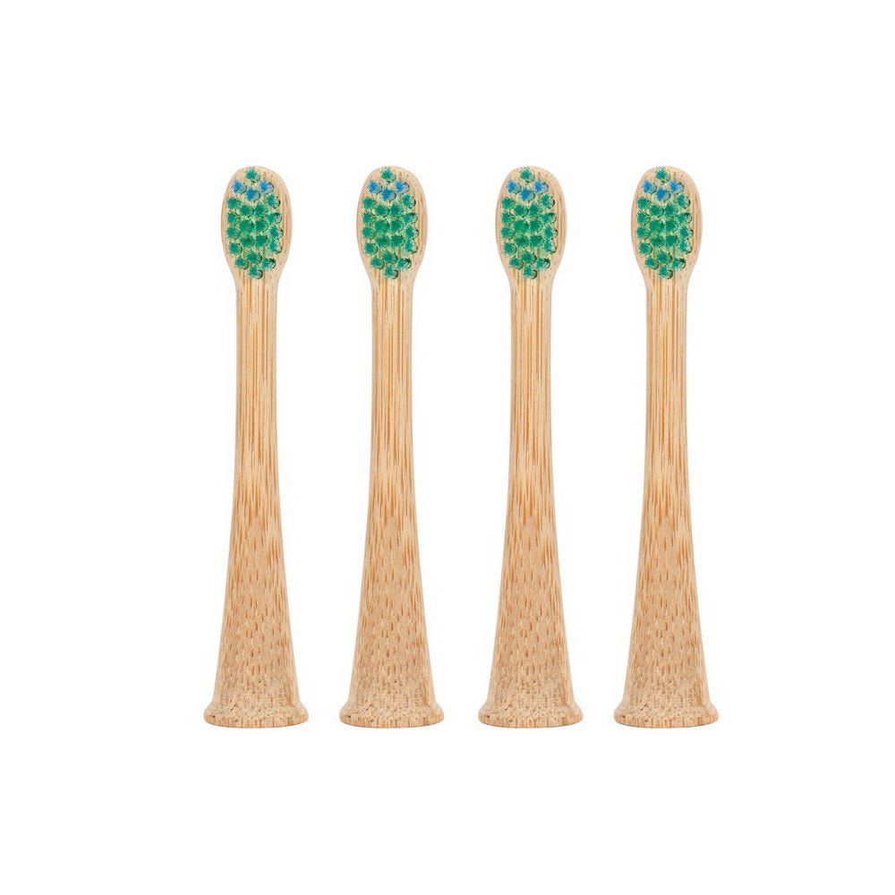 Bamboe Sonicare opzetborstels voor kinderen, 4 stuks groen