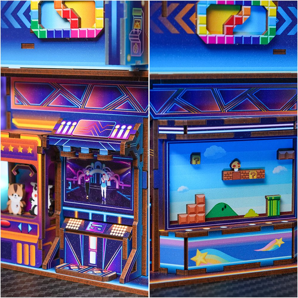 DIY 3D bureau organizer Cyber Game City 15 × 14 × 23 cm – 166 stukjes