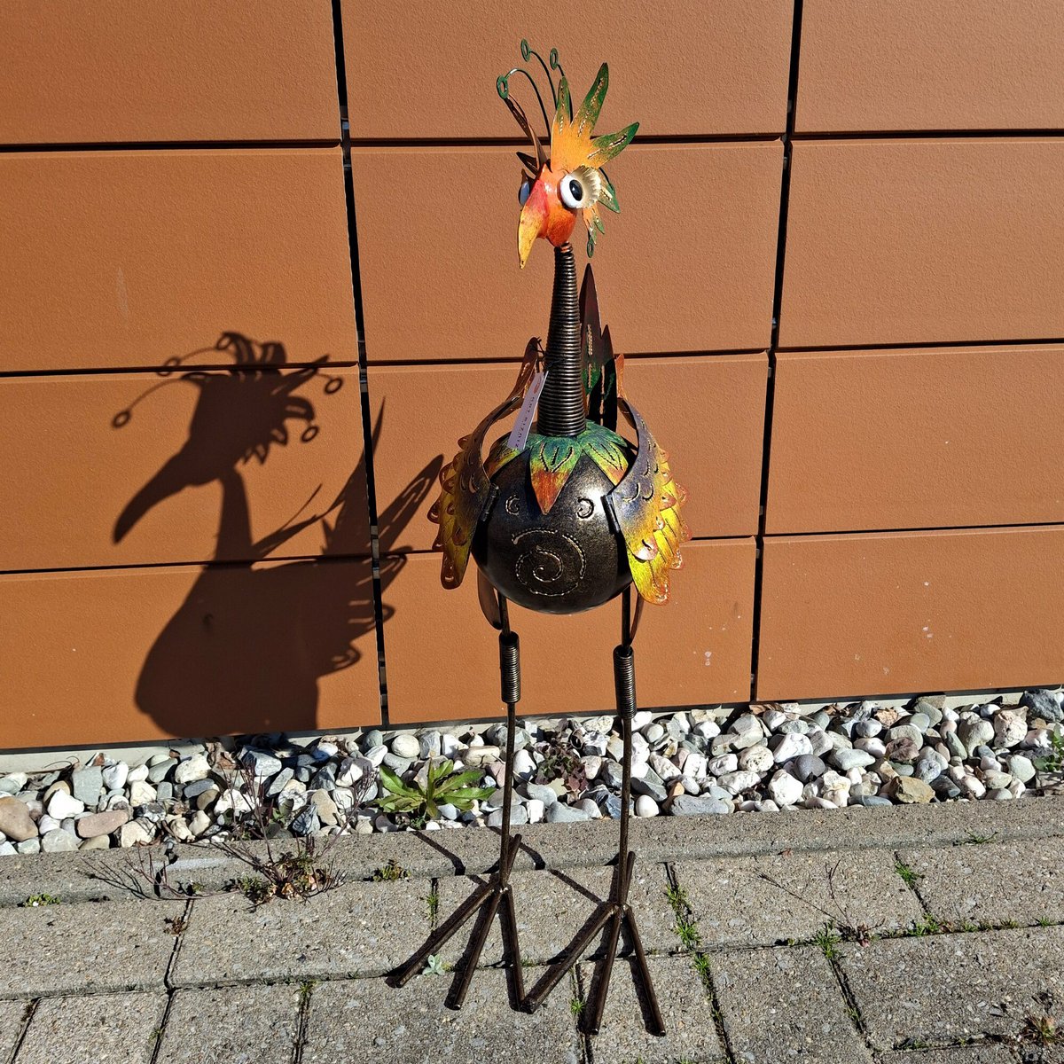 Metalen tuinvogel, 58 cm