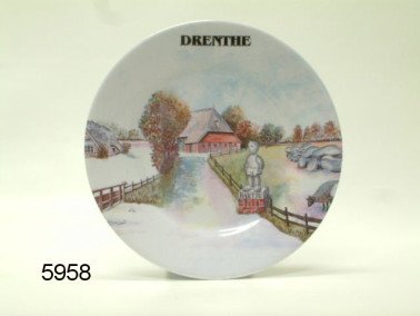 Drenthe melamine plat bord