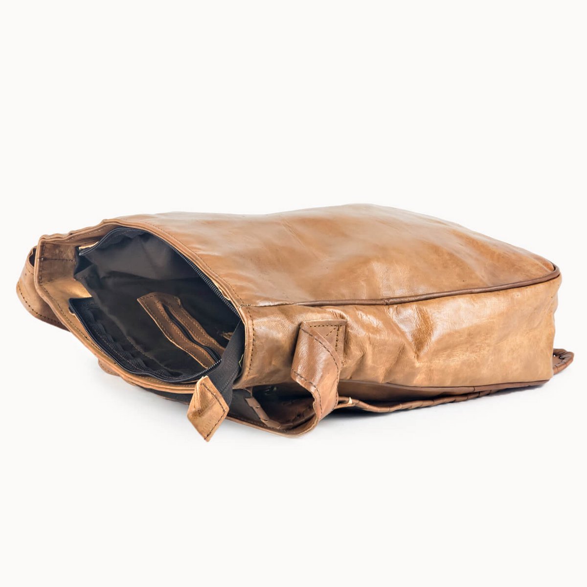Pandora leren schoudertas, 30 × 9 × 33 cm