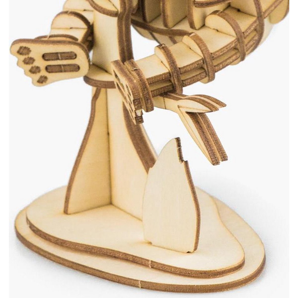 Houten 3D puzzel panda, 12 cm