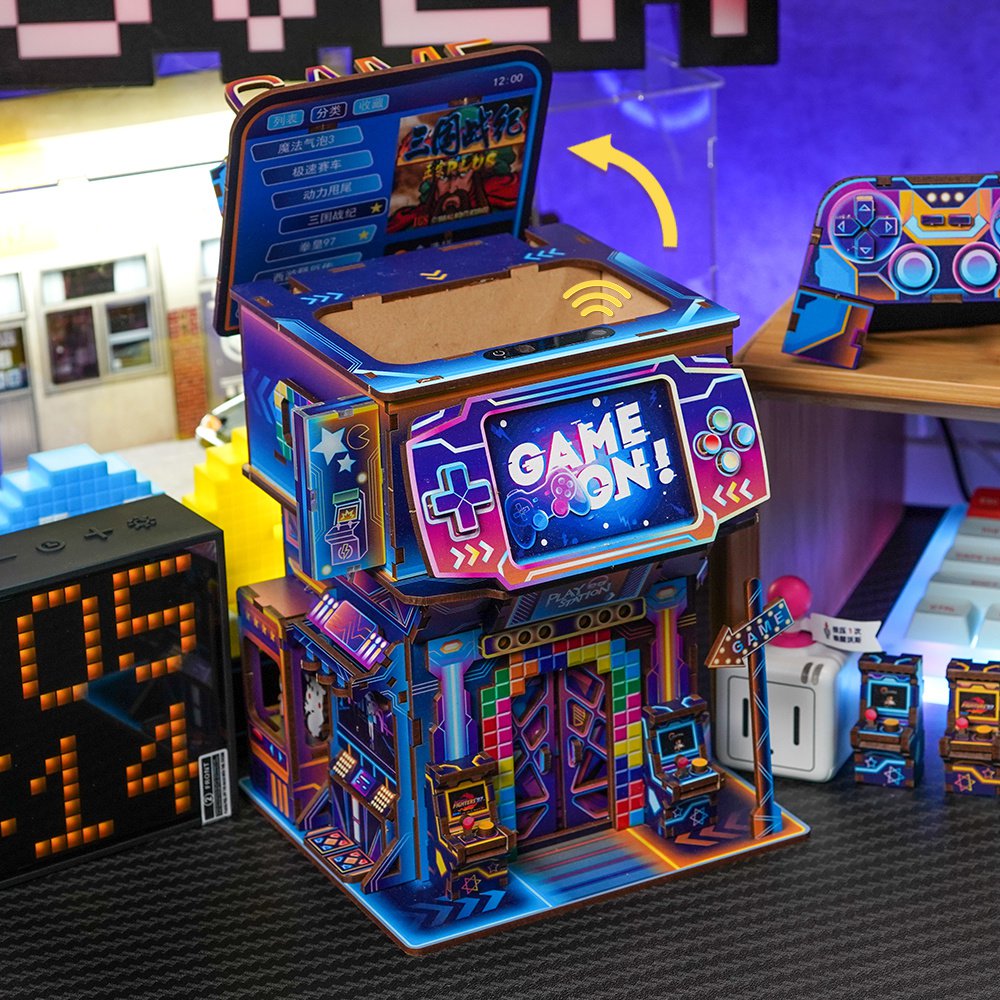 DIY 3D bureau organizer Cyber Game City 15 × 14 × 23 cm – 166 stukjes