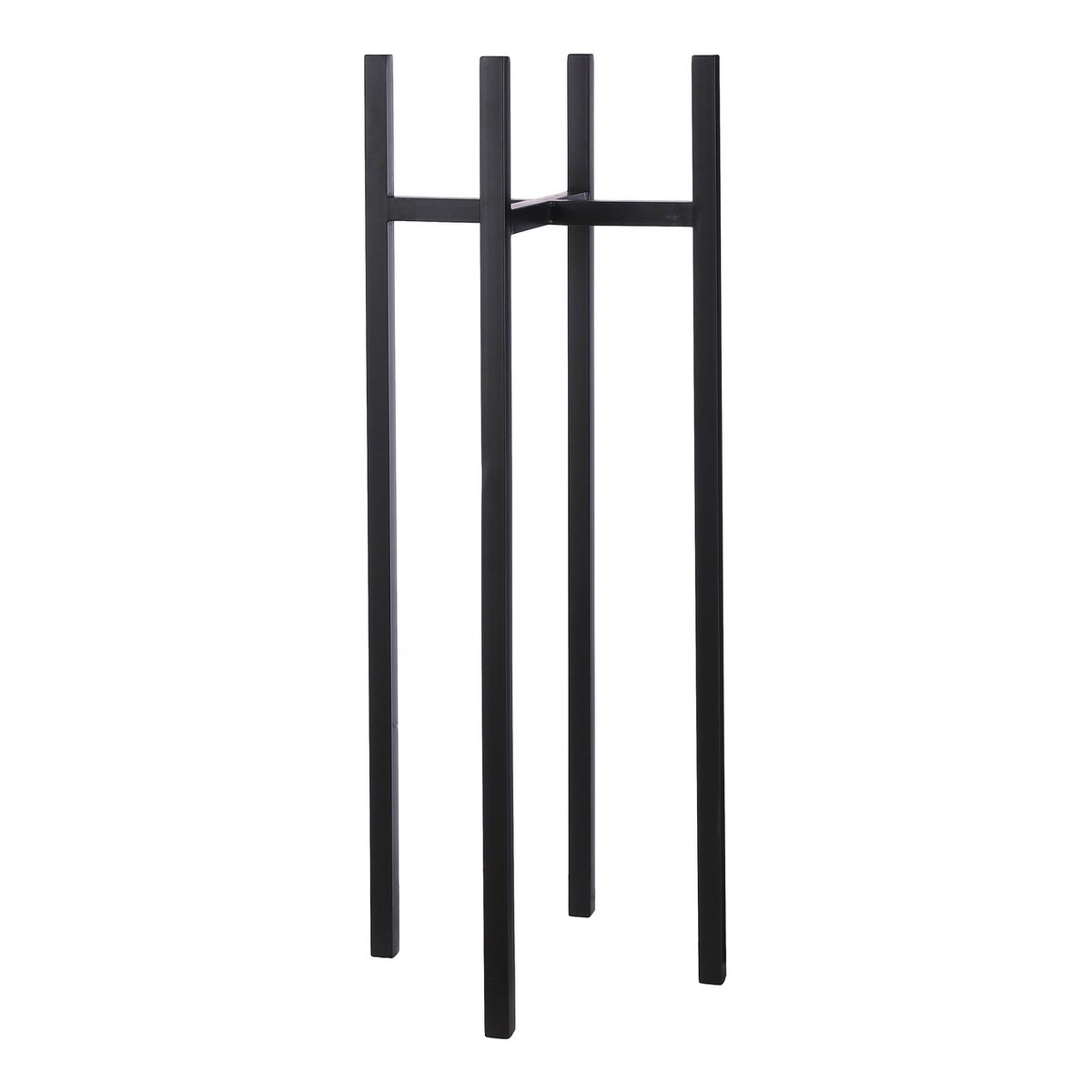 Ascot plantenstandaard XL, zwart, 37.5 × 37.5 × 95 cm