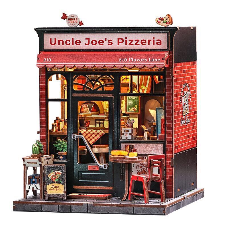 3D DIY house Uncle Joe's pizzeria, 19,5 cm