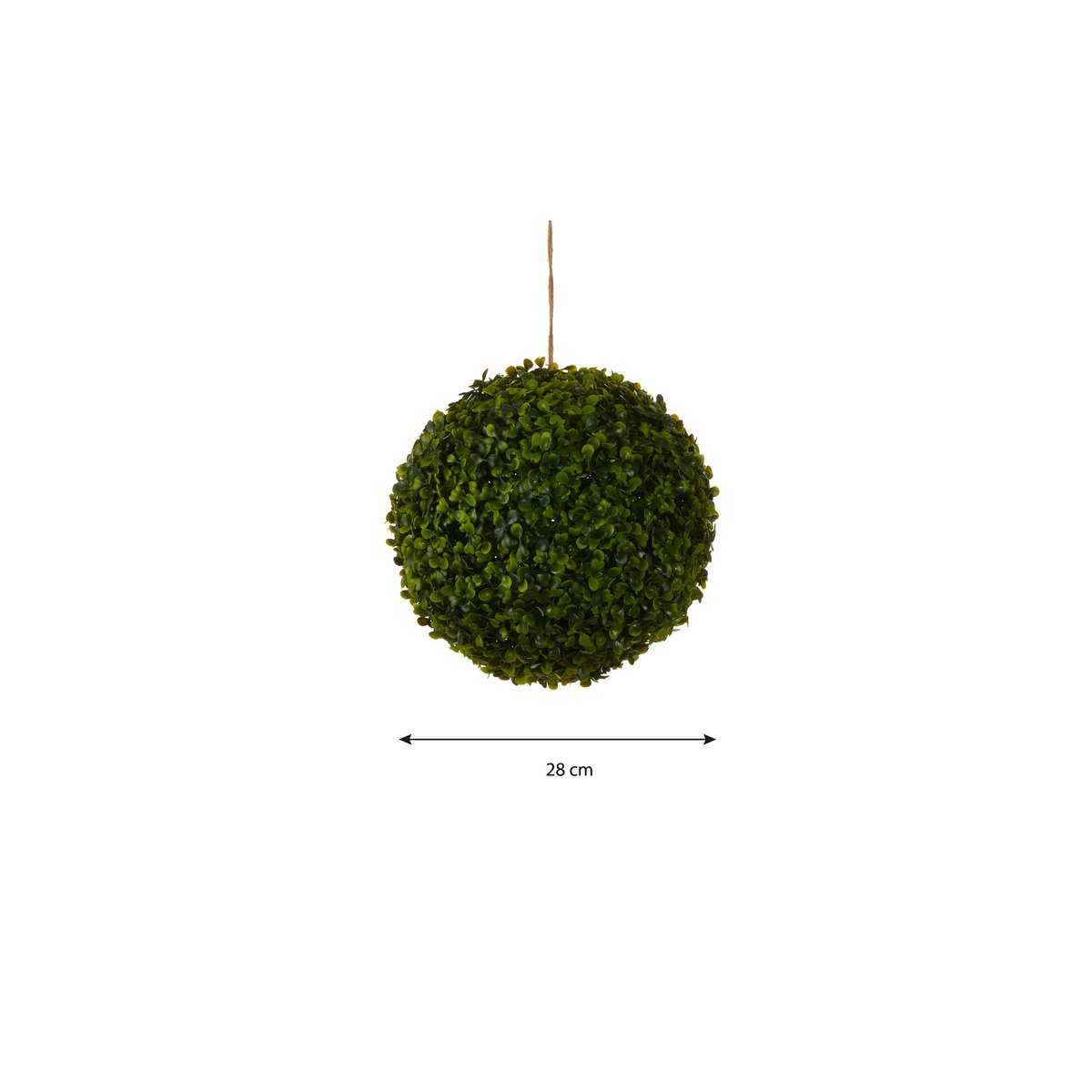 Buxus hangende kunstplant, 28 cm