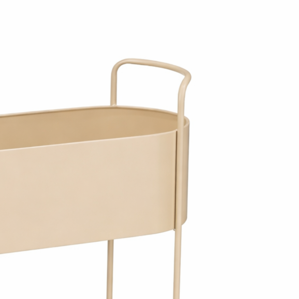Moritz plantenbak op standaard, beige, 55 × 24 × 65 cm