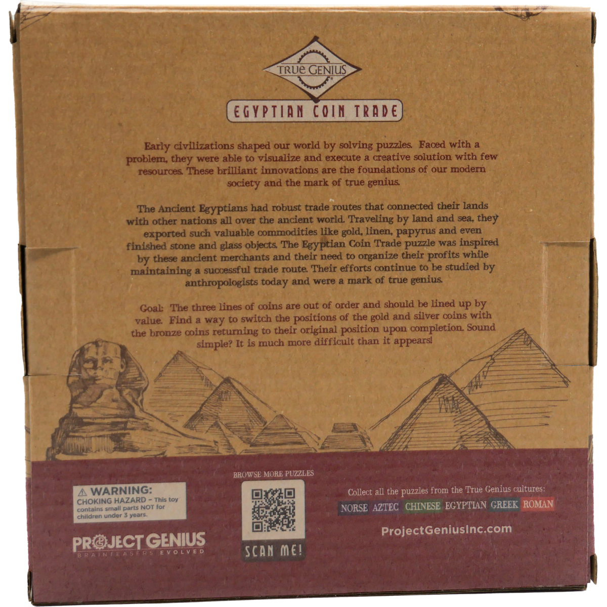 Breinbreker Egyptian Coin Trade houten puzzel