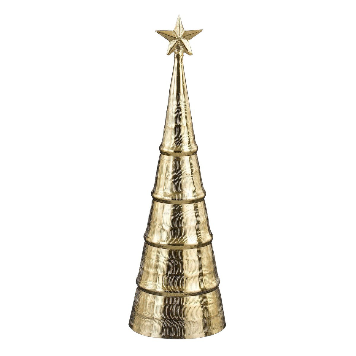 Goudkleurige decoratieve kerstboom, Ø 13 × 43 cm