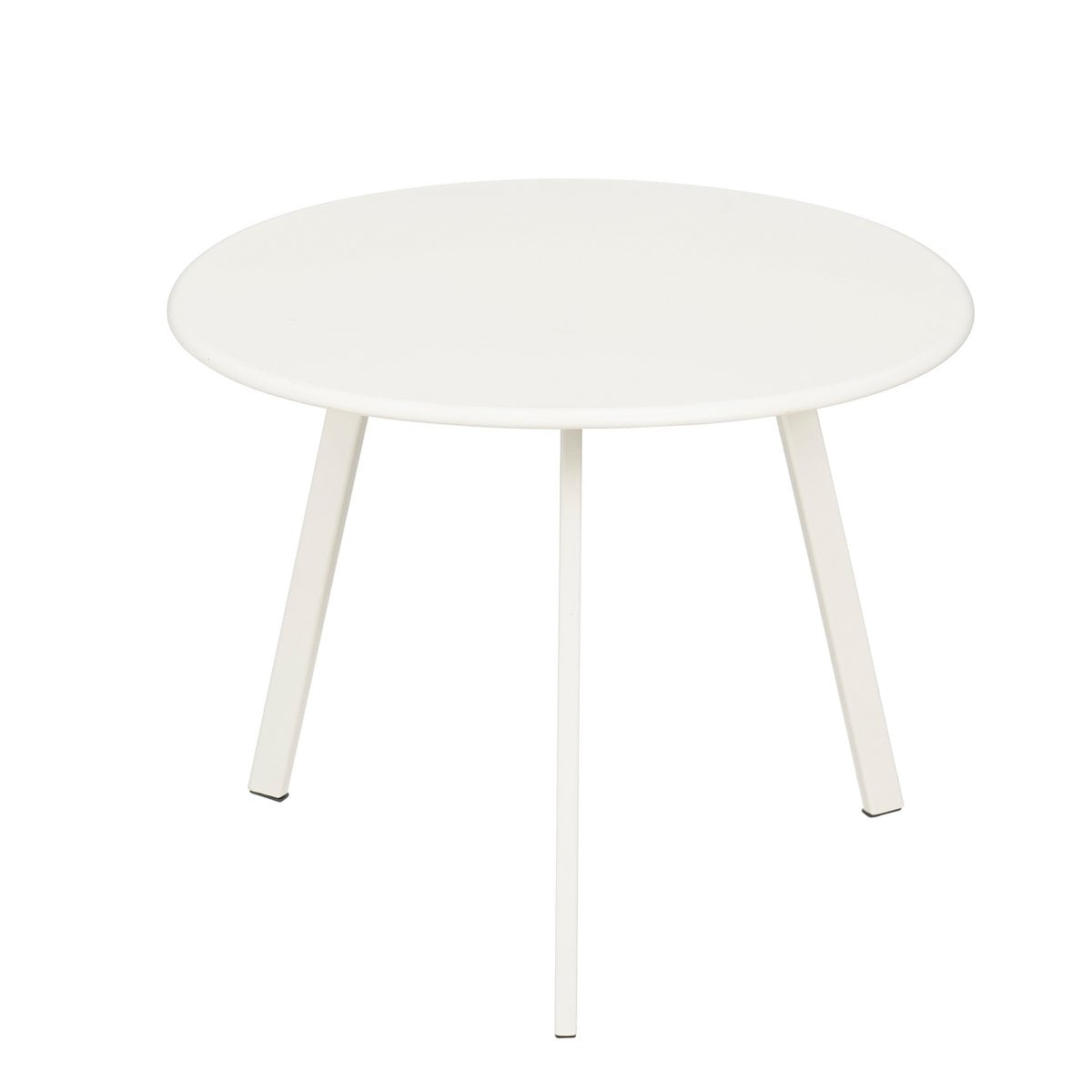 Seattle ronde metalen bijzettafel, wit 38 × 38 × 30 cm