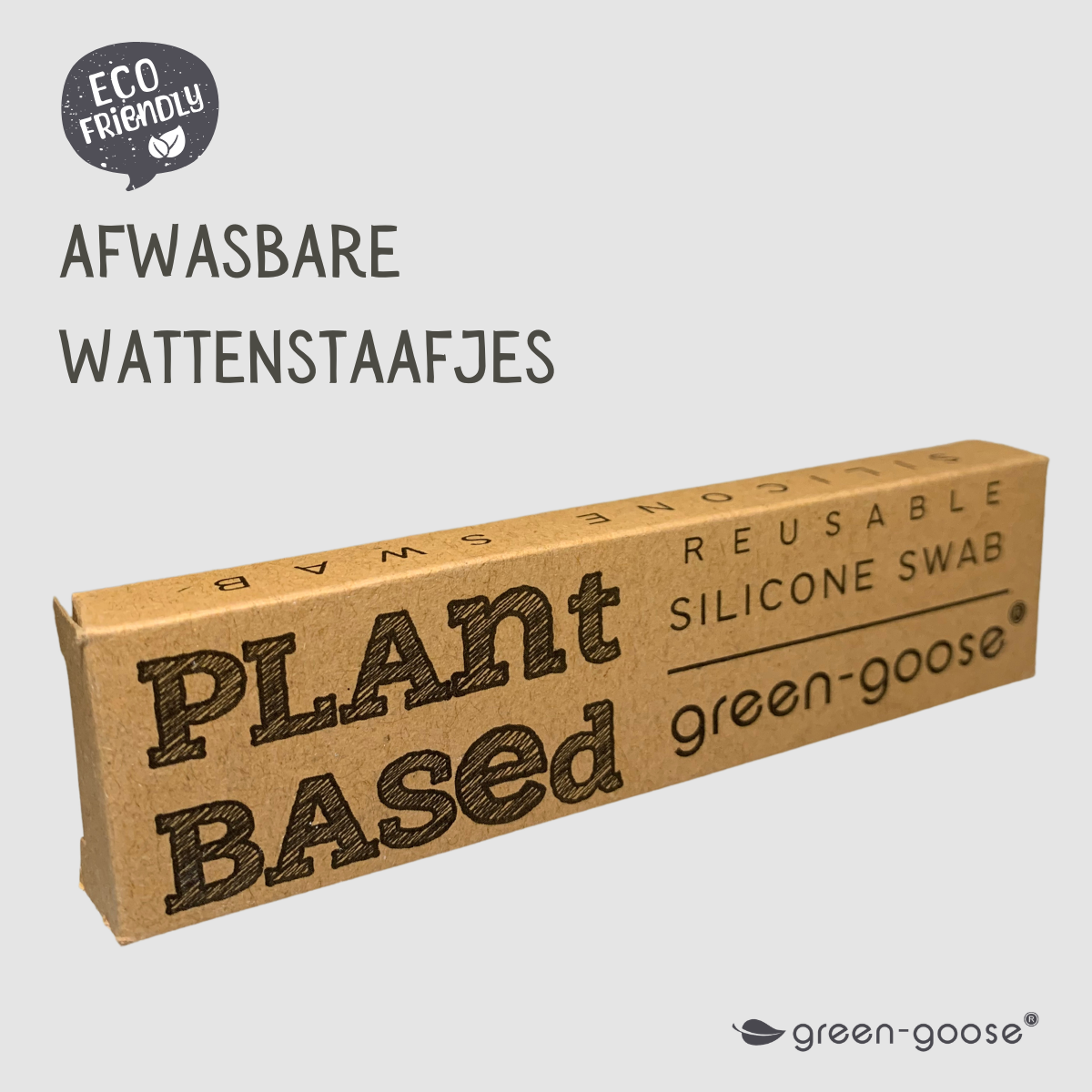 Herbruikbaar bio based wattenstaafje en make up applicator
