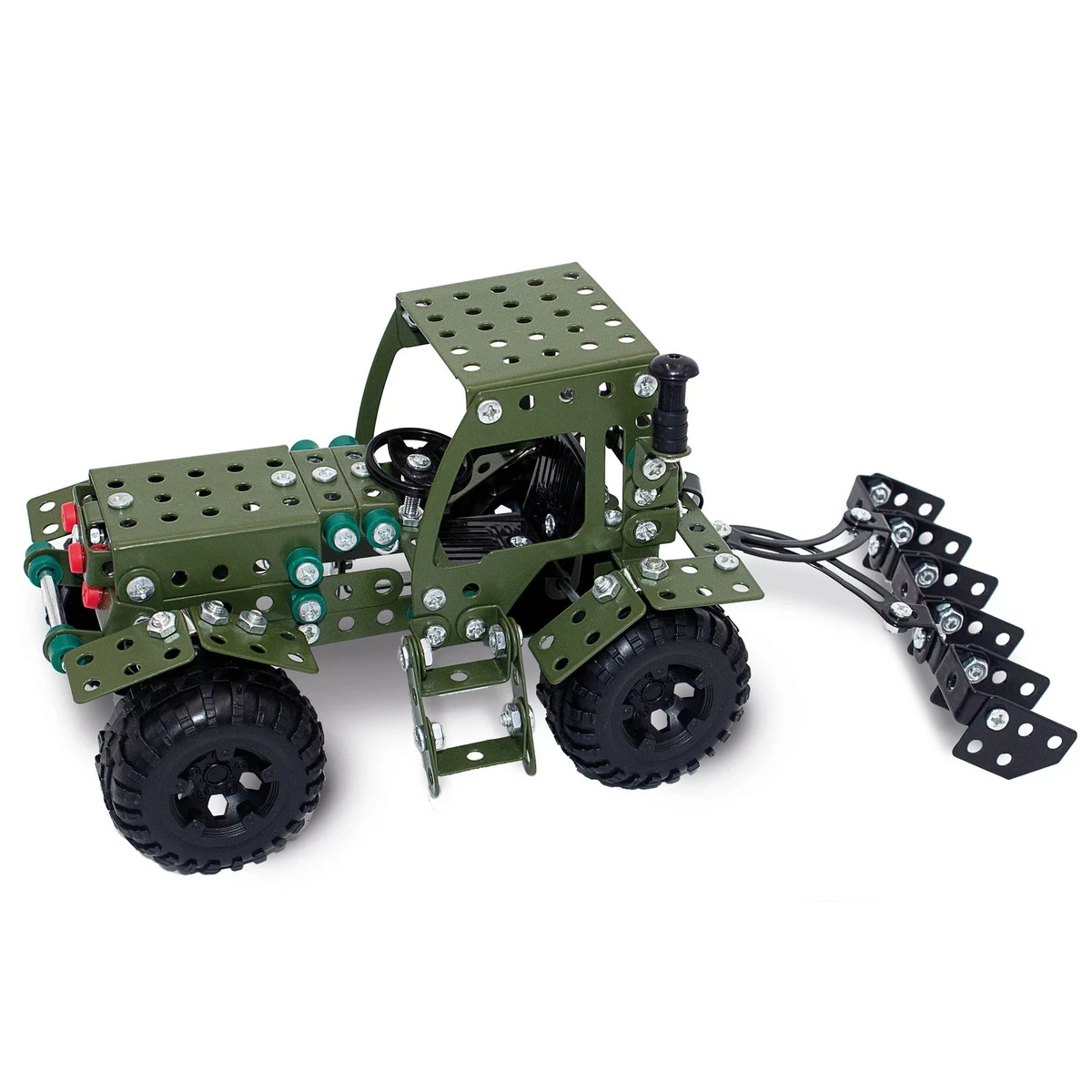 Metalen bouwpakket tractor, 29 x 12,8 x 12 cm