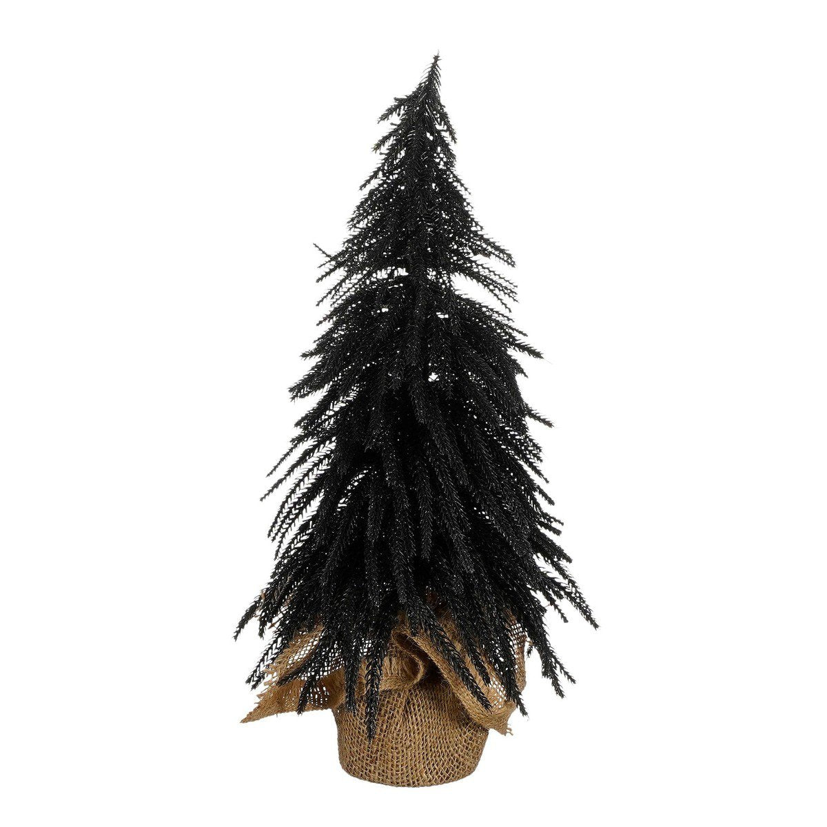 Zwarte kunstkerstboom, 45 cm