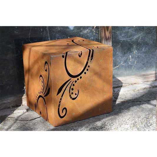 Metalen decoratieve kubus met ornamenten, 18, 24 of 30 cm
