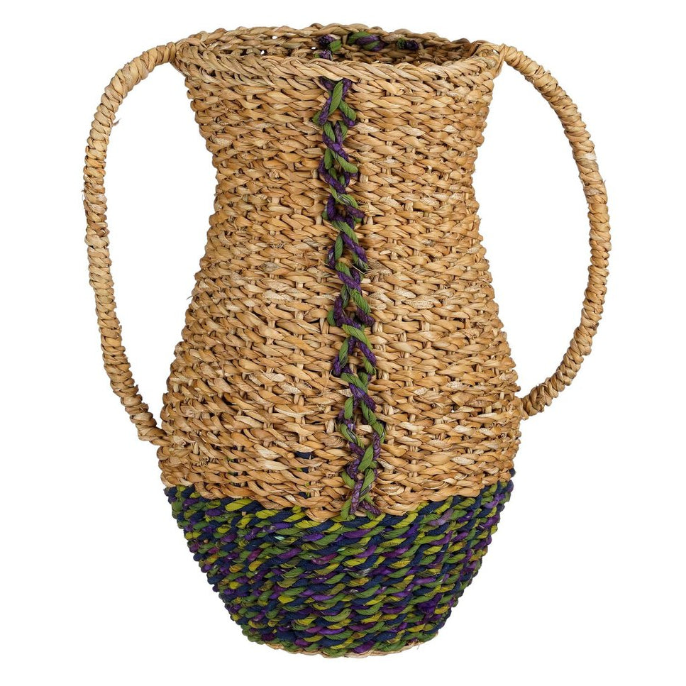 Cambridge decoratieve vaas, zeegras, groen en paars, 35 × Ø 23 cm
