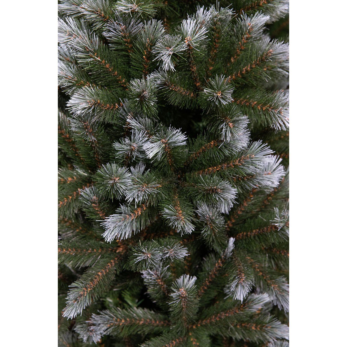 Pittsburgh kunstkerstboom, groen met witte toppen, 120 cm Ø71 cm