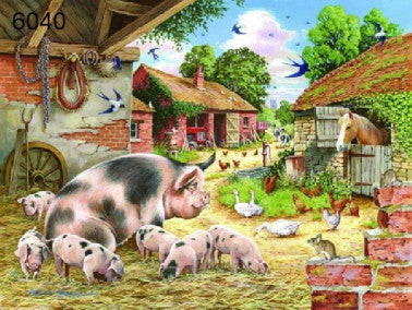 Poppy's Piglets legpuzzel, 500 XL stukjes
