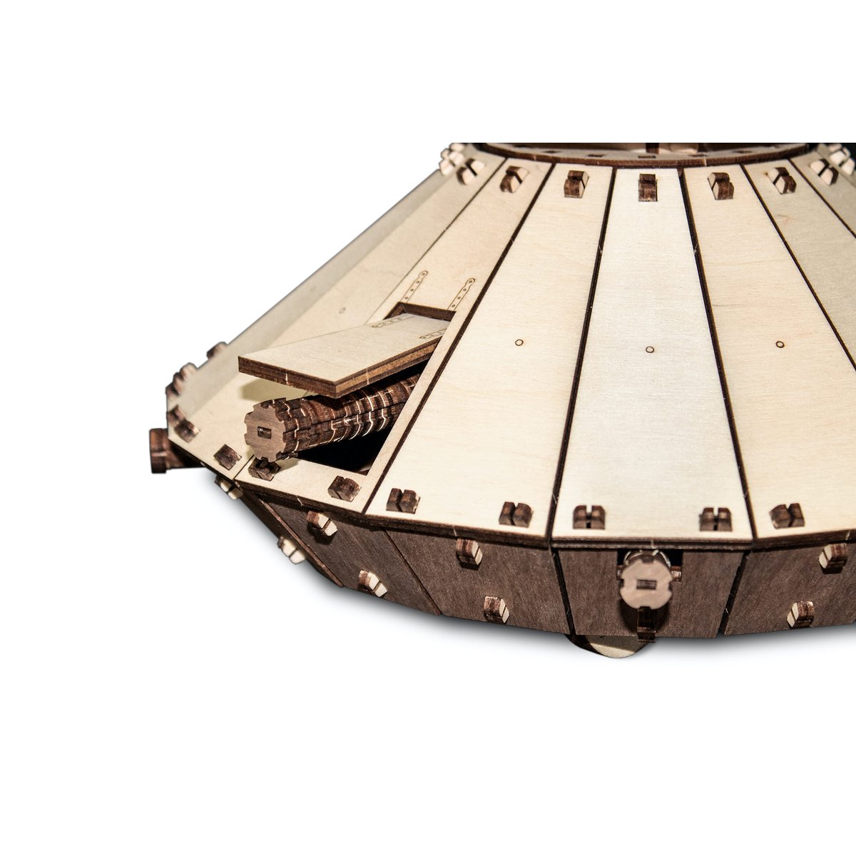 3D mechanische houten puzzel Da Vinci tank 25,3 × 23,9 × 15,6 cm