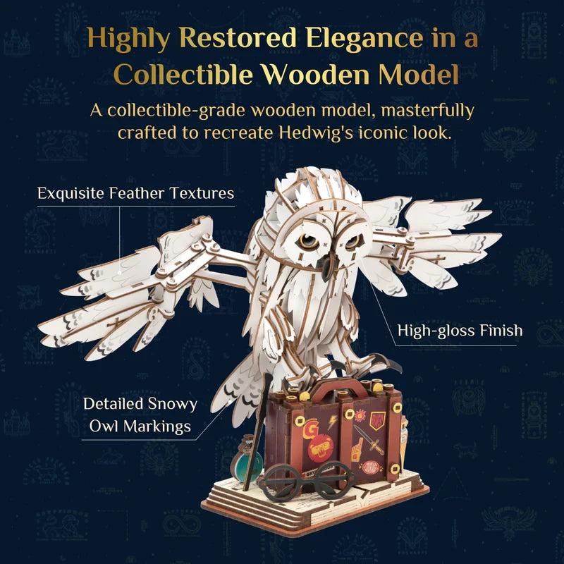 Harry Potter Hedwig bouwset, 33,1 x 15,1 x 20,4 cm