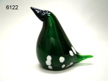 Vogel glasdecoratie, 13 cm