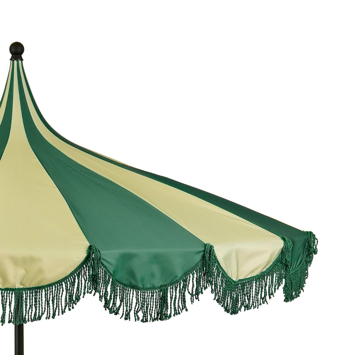 Groene gestreepte parasol Kim Ø235 cm