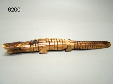 Krokodil hout, 30 cm