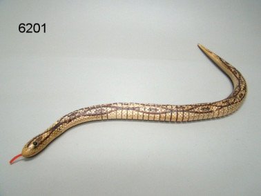 Slang hout bruin, 50 cm