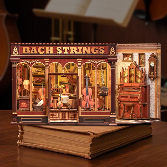 DIY huisje Bach strings, 17 cm