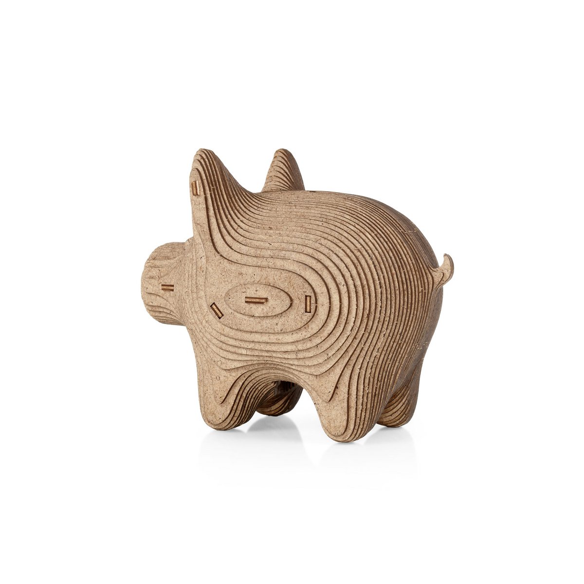 DIY houten spaarpot varken, 16,3 x 10,4 x 13,9 cm