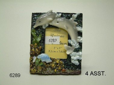 Dolfijn fotolijstje, 5,1 x 7,6 cm