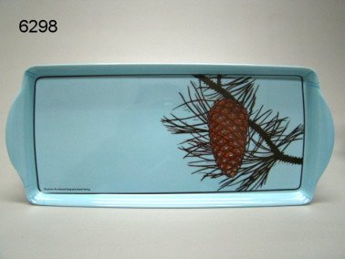 Dennenappel dienblad, 38 x 16,5 cm