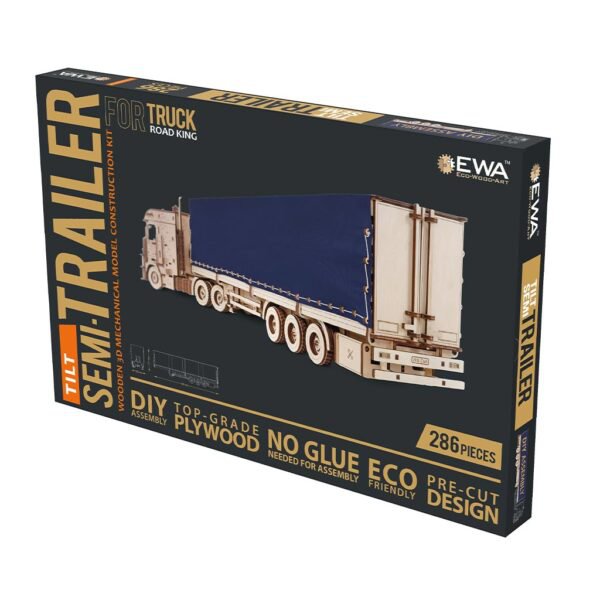 3D mechanische oplegger Road King met dekzeil 57,4 × 12,3 × 17,1 cm – 286 stukjes