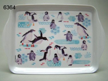 Deep blue dienblad/pinguin, middel, 21 x 14,2 cm