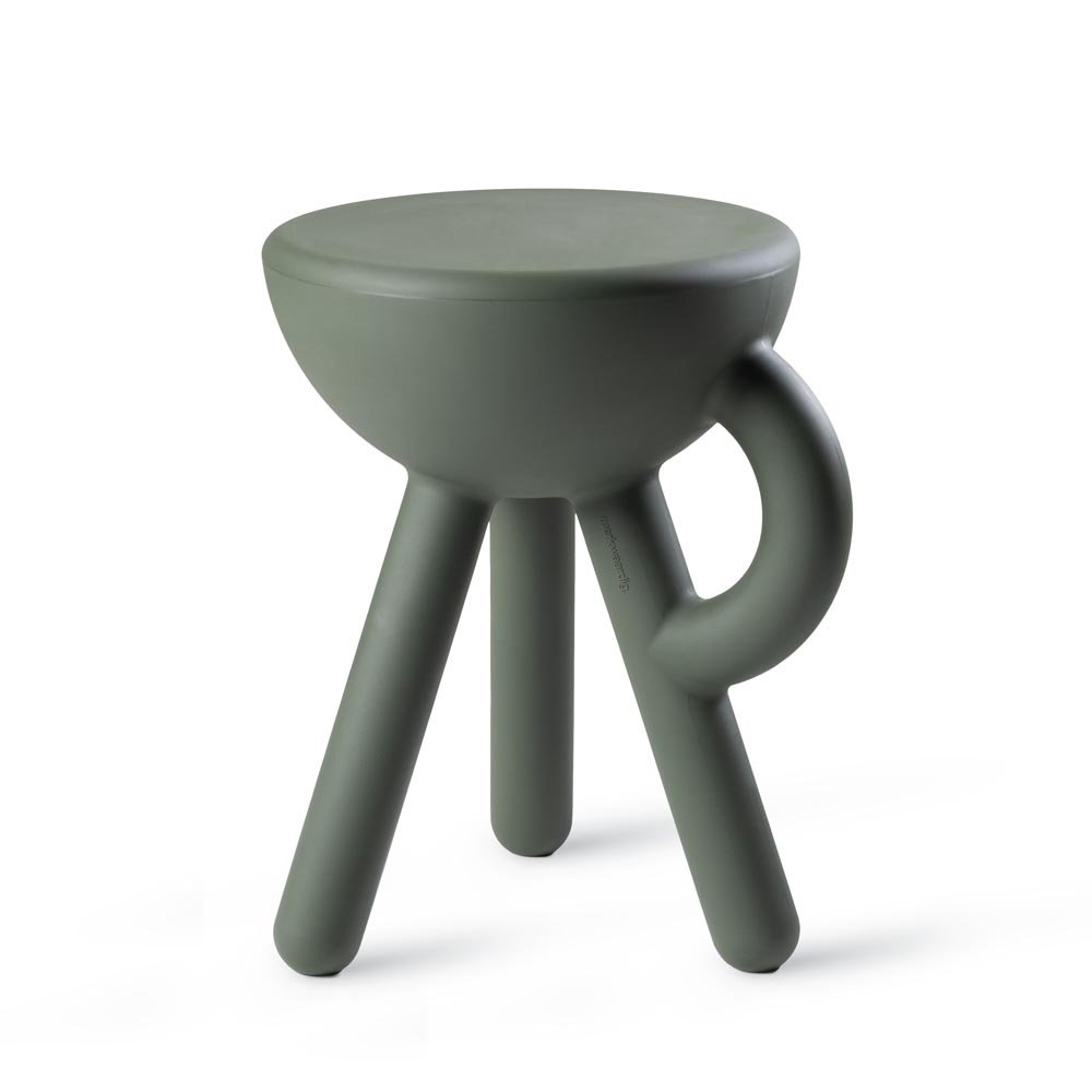Tubby kruk, bijzettafel, sand, 38 × 33 × 45 cm