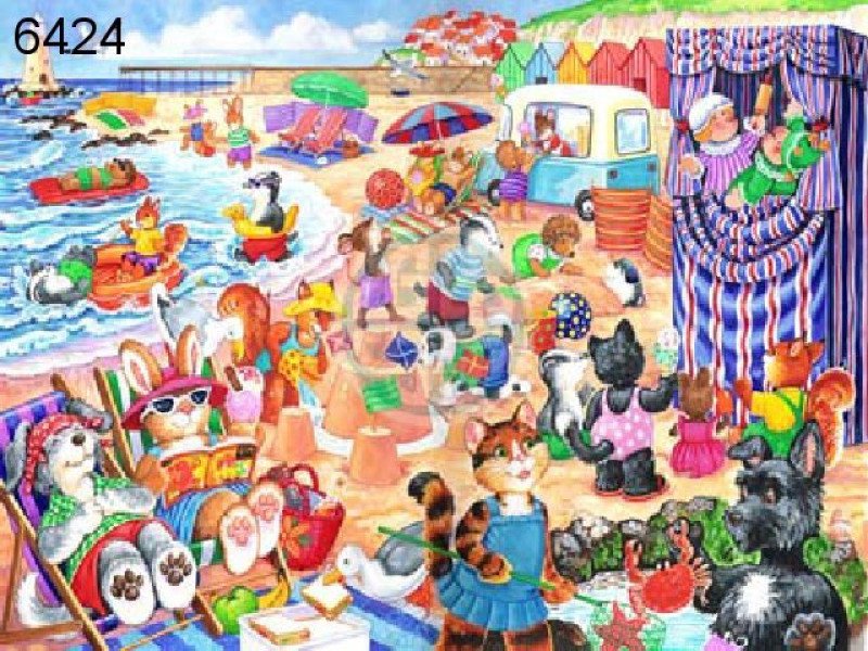 At the seaside legpuzzel, 80 stukjes